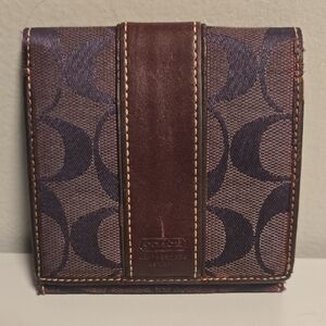 Coach Leatherware Signature Wallet Purple